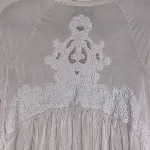 White long sleeve shirt.